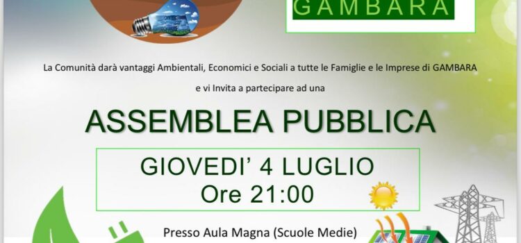 Assemblea pubblica a Gambara giovedì 4 luglio